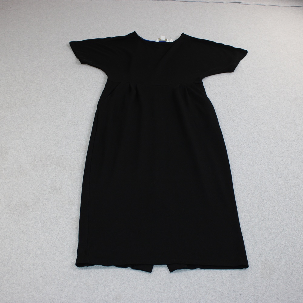 Boden Dress Women 4 US 8R UK Black Sheath Jersey Pockets Midi Classic Heritage